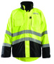 OccuNomix Large Hi-Viz Yellow And Black Polyester Oxford Jacket