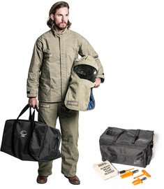 OEL 3X Natural Cotton Blend Premium Indura Flame Resistant Jacket/Bib Switch Gear Kit With Non-Metallic Zipper Hook and Loop Closure