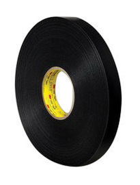 3M™ 1/2" X 36 yd Black VHB™ 4949 45 mil Acrylic Foam Double Sided Bonding Tape