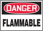 Accuform Signs® 7" X 10" Red/Black/White Plastic Safety Sign "DANGER FLAMMABLE"