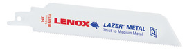 Lenox® Lazer®/T2™ Technology 1" X .042" X 9" Bi-Metal Reciprocating Saw Blade 14 Teeth Per Inch