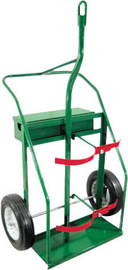 Anthony Welded Products 2 Firewall Cart With Pneumatic Wheels And Continuous Handle