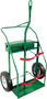 Anthony Welded Products 2 Cylinder Cart With Pneumatic Wheels And Continuous Handle