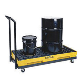 Eagle 56" X 28" X 41" Yellow HDPE/Steel Spill Control Platform