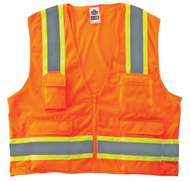 Ergodyne 2X/3X Orange GloWear® 8248Z Polyester Mesh Vest