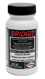 Harris® Bridgit® 4 oz Brush Cap Jar Clear Soldering Flux