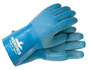 MCR Safety Large Aqua Blue Flex-Tuff Latex Chemical Resistant Gloves