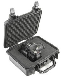 Pelican™ Protector® .16 cu ft Black Polypropylene Equipment Case