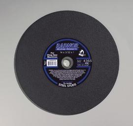 RADNOR™ 14" X .09375" X 1" Aluminum Oxide Type 1 Cut Off Wheel