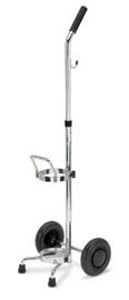 RADNOR™ Medical D/E Cylinder Cart Light Weight With Durable, 6" Non-Marring, Semi-Pneumatic Wheels And Chrome Finish