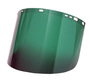 RADNOR™ 9" X 15.5" X .060" Green Polycarbonate Faceshield