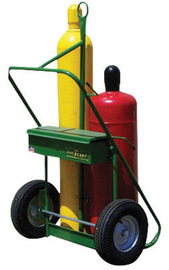 Saf-T-Cart 2 Cylinder Cart With Semi-Pneumatic Wheels And Continuous Handle