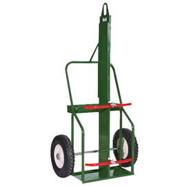 Sumner Manufacturing Company 2 Cylinder Cart With Flat Free Wheels And Curved Handle