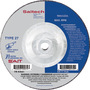 United Abrasives 4 1/2" X 1/4" X 5/8" - 11 Saitech Ultimate Performance™ Ceramic Aluminum Oxide Type 27 Grinding Wheel