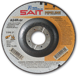 United Abrasives 5" X 1/8" X 7/8" SAIT Aluminum Oxide Type 27 Cut Off Wheel