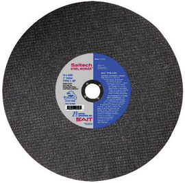 United Abrasives 14" X 3/32" X 1" Saitech Steel Worker® Ceramic/Ceramic Type 1 / Type 41 Chop Saw Wheel