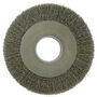 Weiler® 8" X 2" Trulock™ Steel Crimped Wire Wheel Brush