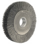 Weiler® 10" X 2" Trulock™ Steel Crimped Wire Wheel Brush