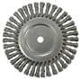 Weiler® 8" X 5/8" Dualife™ Steel Knot Wire Wheel Brush