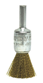 Weiler® 1/2" X 1/4" Brass Crimped Wire End Brush