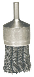 Weiler® 1 1/8" X 1/4" Steel Knot Wire End Brush