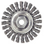 Weiler® 4" X 5/8" - 11 Dualife™ Mighty-Mite™ Steel Knot Wire Wheel Brush