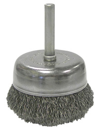 Weiler® 2" X 1/4" Stainless Steel Crimped Wire Cup Brush