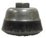 Weiler® 3 1/2" X 5/8" - 11 Mighty-Mite™ Polyflex™ Steel Crimped Wire Cup Brush