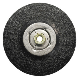 Weiler® 7" X 5/8" - 11 Dualife™ Polyflex™ Roughneck® Steel Crimped Wire Encapsulated Wheel Brush