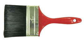 Weiler® 1 3/4" Black Synthetic Vortec Pro® Chip And Oil Brush With Red Plastic Handle Handle