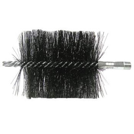 Weiler® 4" X 4 1/2" Steel Round Flue Brush