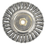 Weiler® 6" X 5/8" - 11 Dually™ Steel Knot Wire Wheel Brush