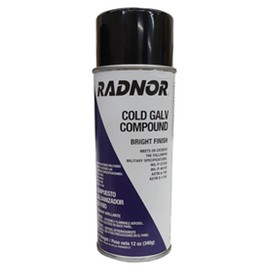 RADNOR™ 12 Ounce Aerosol Can Bright Aluminum Finish Cold Galvanizing Compound RADNOR™ 12 Ounce Aerosol Can Bright Aluminum Finish Cold Galvanizing Compound