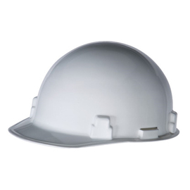 RADNOR™ White SmoothDome™ Polyethylene Cap Style Hard Hat With Ratchet Suspension RADNOR™ White SmoothDome™ Polyethylene Cap Style Hard Hat With Ratchet Suspension