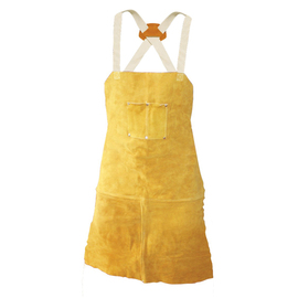 RADNOR™ 24" X 36" Brown Cowhide Leather Bib Apron RADNOR™ 24" X 36" Brown Cowhide Leather Bib Apron