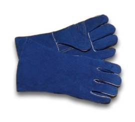 RADNOR™ Large 14" Blue Cowhide Cotton/Foam Lined Stick Welders Gloves