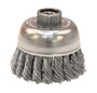 RADNOR™ 2 3/4" X 5/8" - 11" RADNOR™ Carbon Steel Knot Wire Cup Brush RADNOR™ 2 3/4" X 5/8" - 11" RADNOR™ Carbon Steel Knot Wire Cup Brush