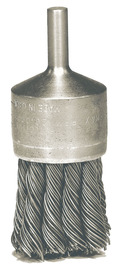 RADNOR™ 1 1/8" X 1/4" RADNOR™ Stainless Steel Knot Wire End Brush RADNOR™ 1 1/8" X 1/4" RADNOR™ Stainless Steel Knot Wire End Brush