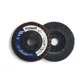 RADNOR™ 4 1/2" X 7/8" 40 Grit Type 27 Flap Disc RADNOR™ 4 1/2" X 7/8" 40 Grit Type 27 Flap Disc