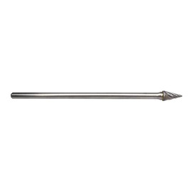 RADNOR™ SM-4L6FM 3/8" X 5/8" Pointed Cone Shape Aluminum Cut Carbide Burr