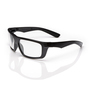 RADNOR™ Dynamo™ Black Safety Glasses With Clear Anti-Fog/Anti-Scratch Lens