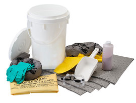 Brady® 6.5 Gallon Bucket White Spill Control Kit Brady® 6.5 Gallon Bucket White Spill Control Kit