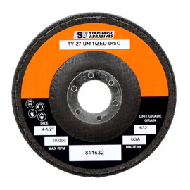 Standard Abrasives™ 4.5" X 0.5" X 0.875" Fine Grade Silicon Carbide Standard Abrasives™ Wheel