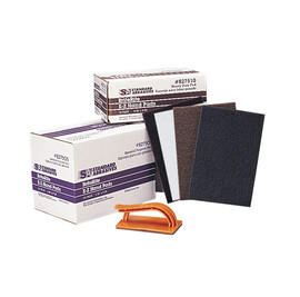 Standard Abrasives™ 9.0" X 6.0" Very Fine Grade Aluminum Oxide Standard Abrasives™ Red Hand Pad