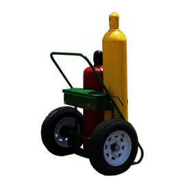 Saf-T-Cart 2 Cylinder Cart With Pneumatic Wheels And Continuous Handle