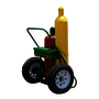 Saf-T-Cart 2 Cylinder Cart With Pneumatic Wheels And Continuous Handle