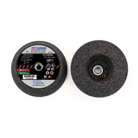 Standard Abrasives™ 4" X 2" X 5/8" - 11" | 4" X 2" X 5/8" - 11" Type 11 | Type 11 CA16 Grit SAIT | SAIT Aluminum Oxide and Silicon Carbide Cup Stone | Cup Stone