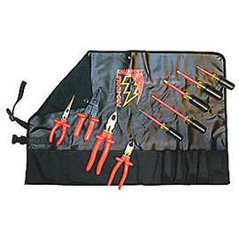 Salisbury by Honeywell Orange Steel and Rubber Dipped Tool Roll 9-Piece Electric Roll Insulated Tool Kit Salisbury by Honeywell Orange Steel and Rubber Dipped Tool Roll 9-Piece Electric Roll Insulated Tool Kit