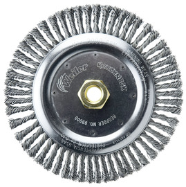 Weiler® 7" X 5/8" - 11" Roughneck® Steel Knot Wire Wheel Brush Weiler® 7" X 5/8" - 11" Roughneck® Steel Knot Wire Wheel Brush